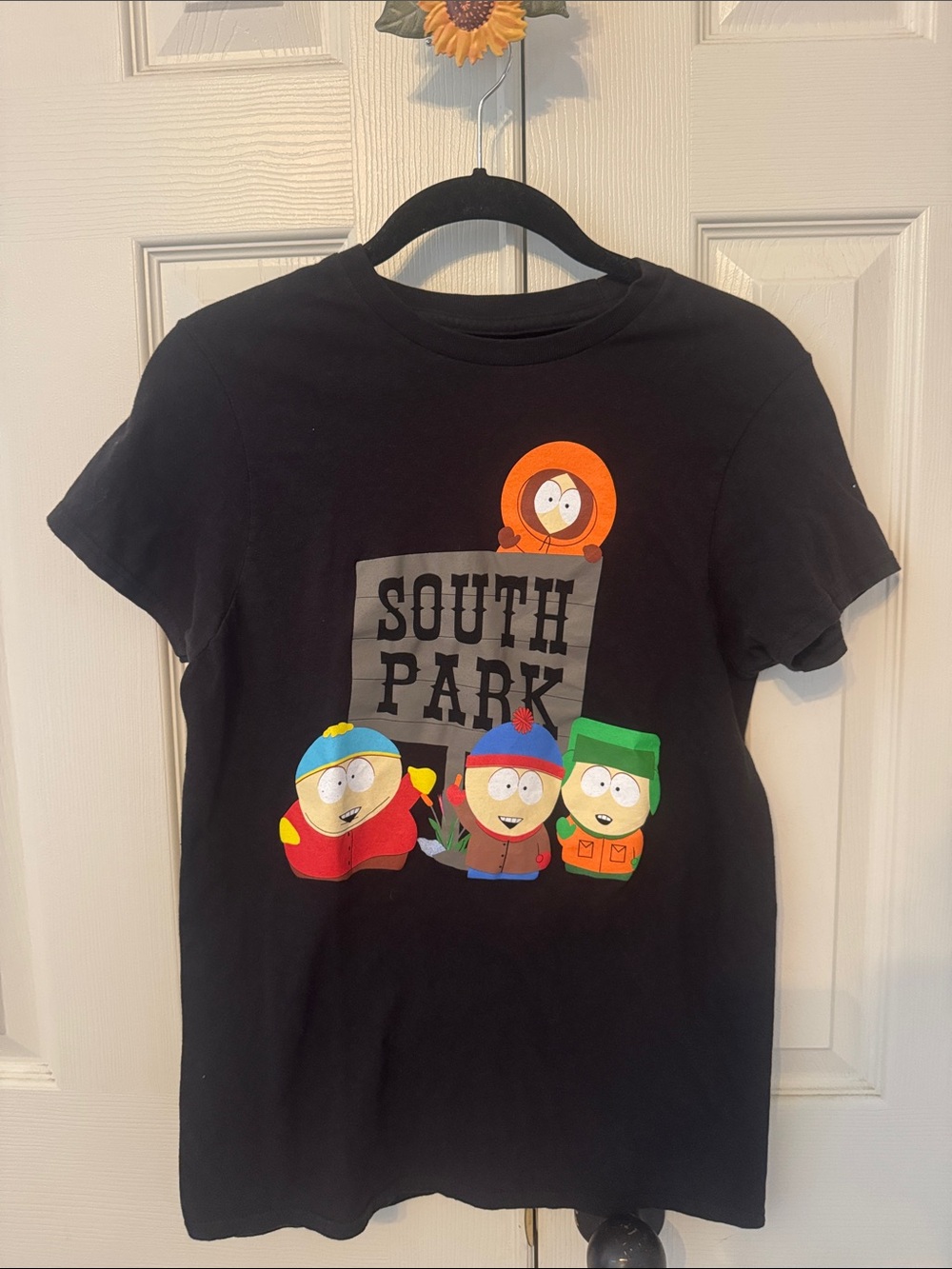 Hybrid Apparel Black South Park Tee with Colorful Character Graphic